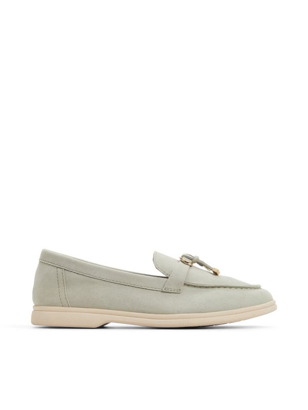 CRERAS-IN - נעלי מוקסין מעור עם אבזם לנשים